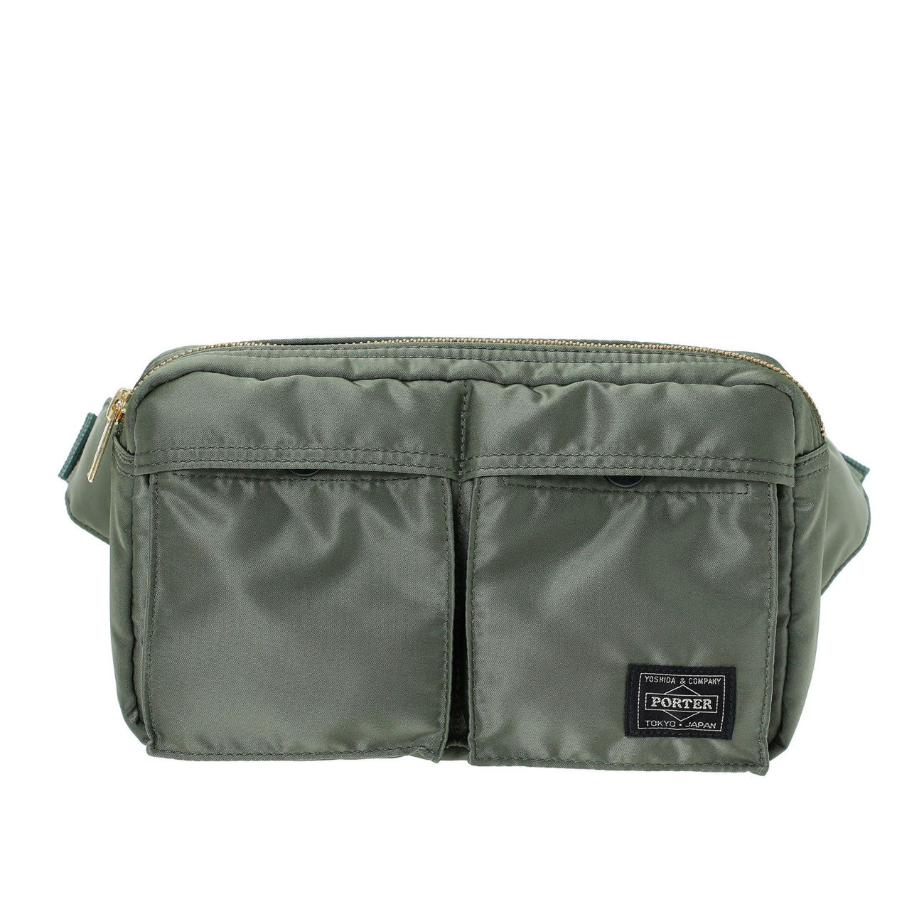 porter by yoshida tanker waist bag (sage green) - 622-78723-30 - a