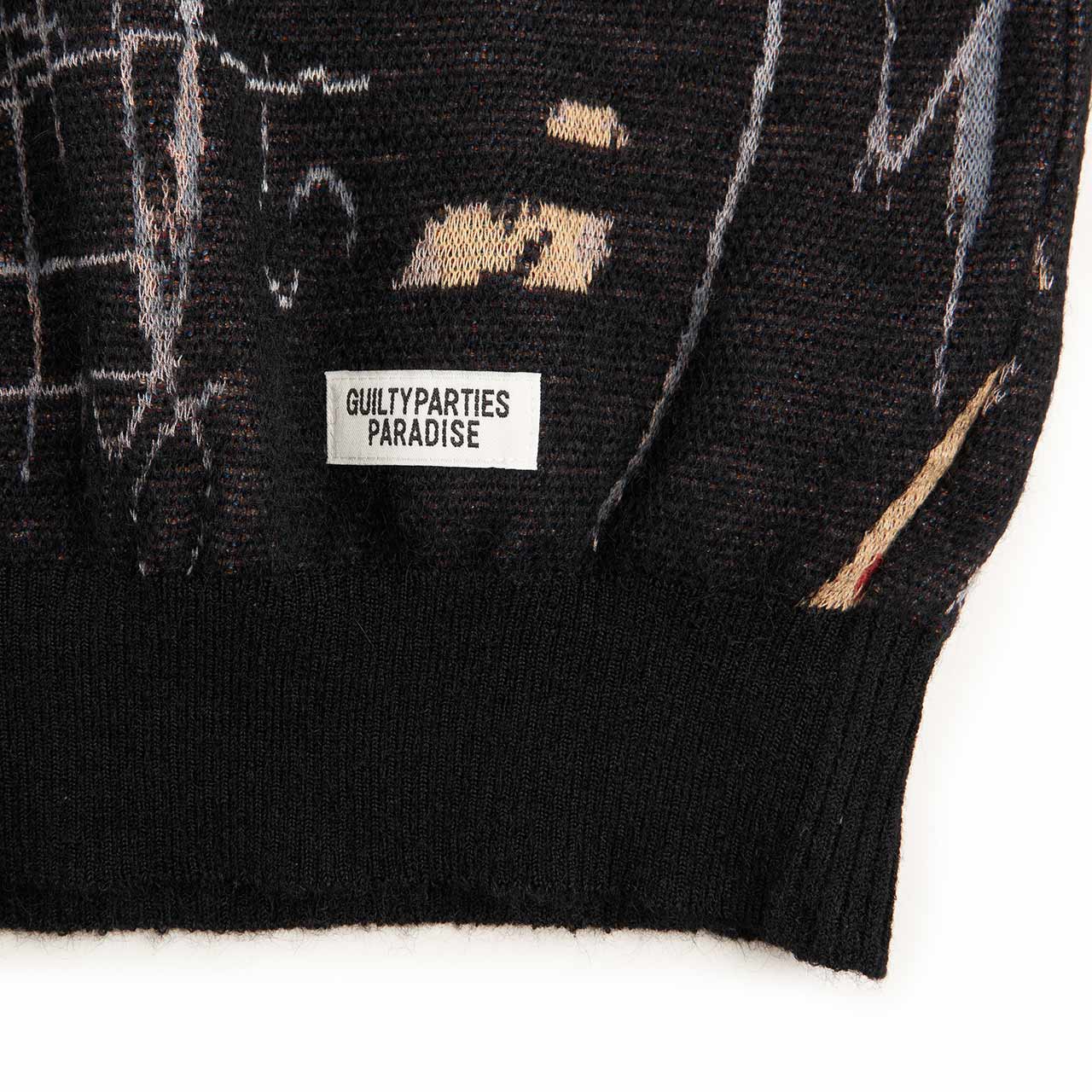 wacko maria jean-michel basquiat crew neck sweater type one (multi)