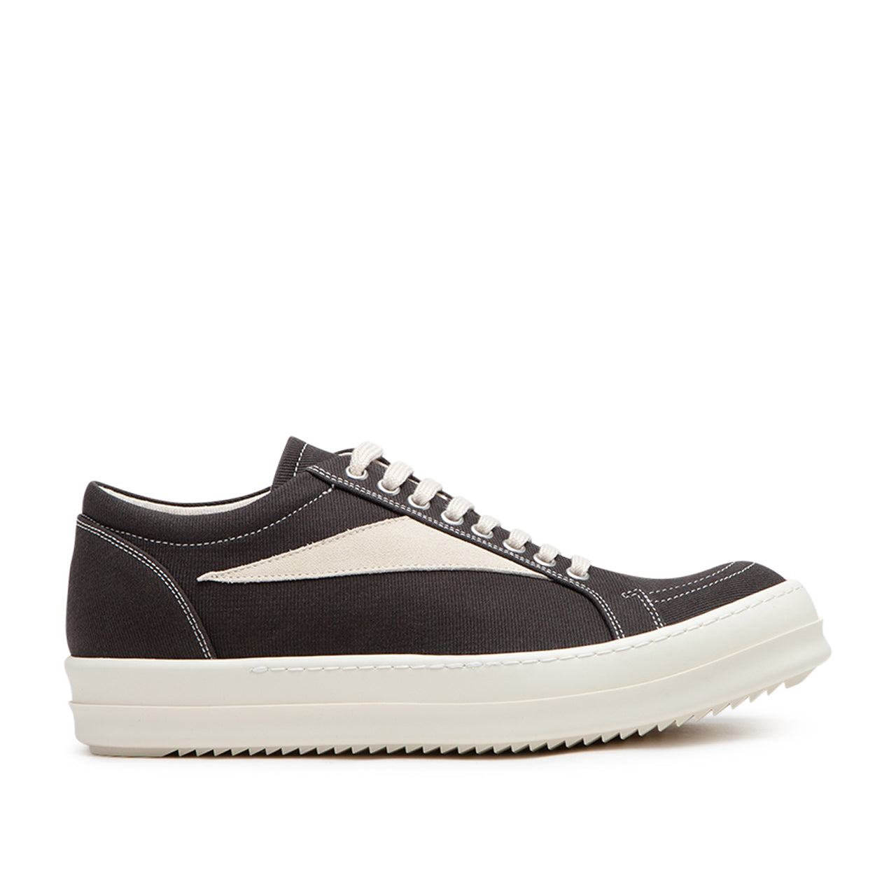 rick owens drkshdw scarpe in denim sneaks (dark dust / pearl