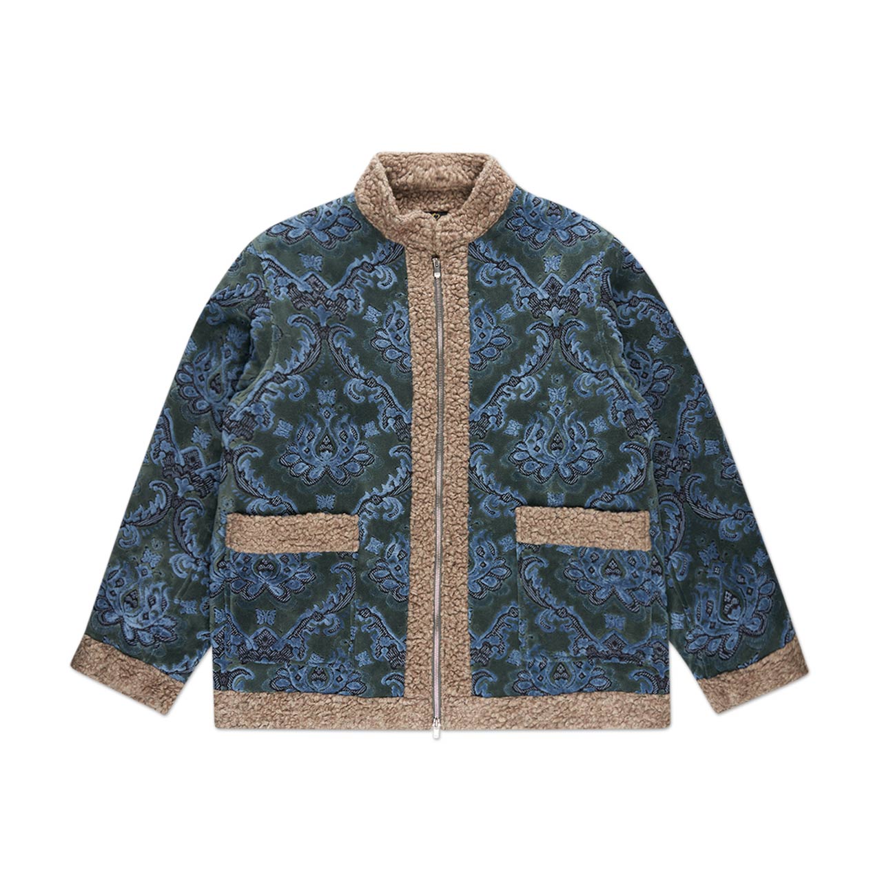 needles zipped tibetan jacket