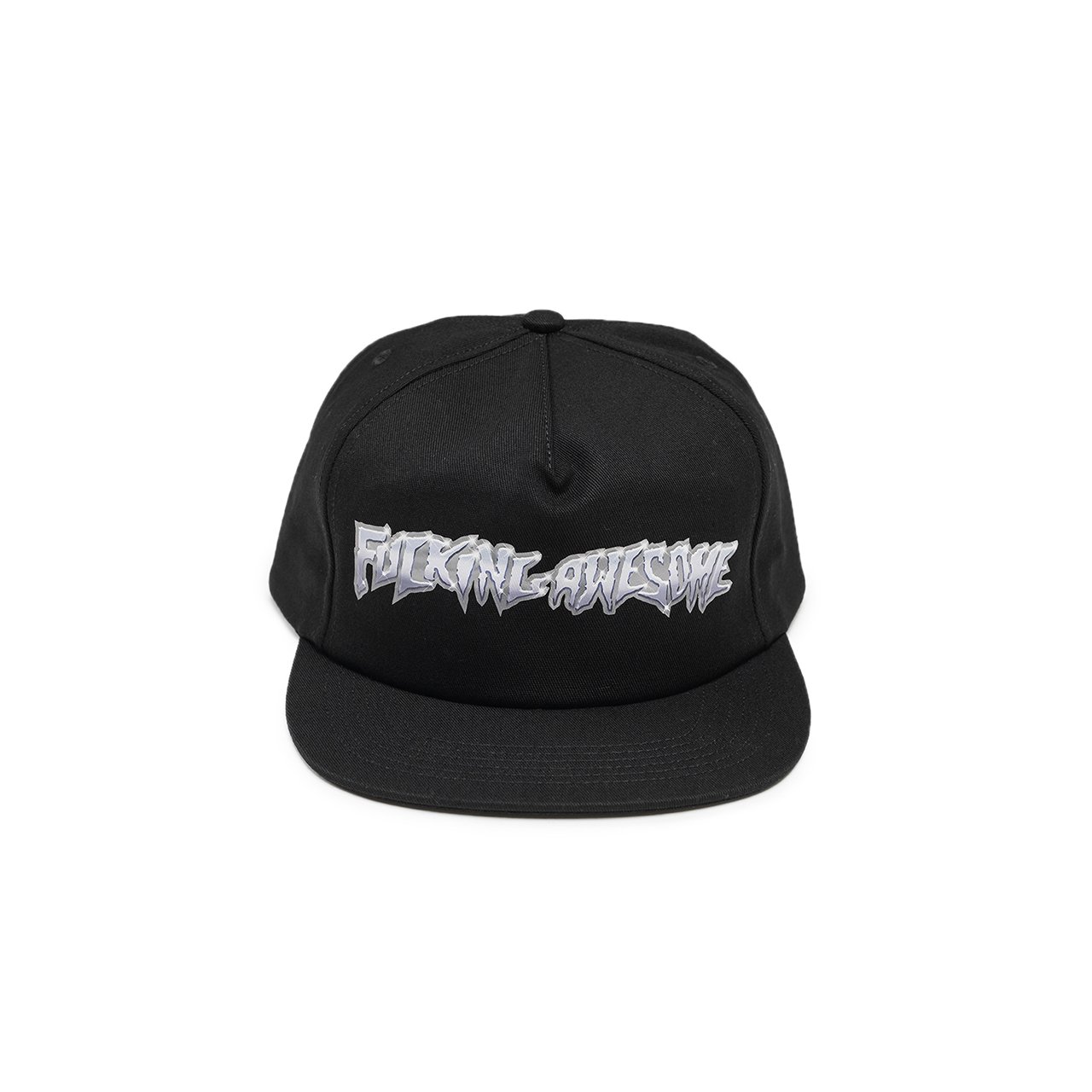 fucking awesome chrome 5-panel cap (black)