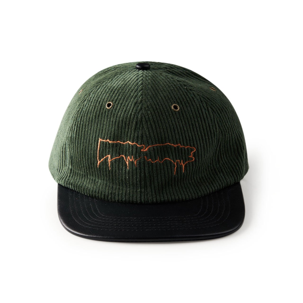 fucking awesome drip corduroy strapback cap (green)