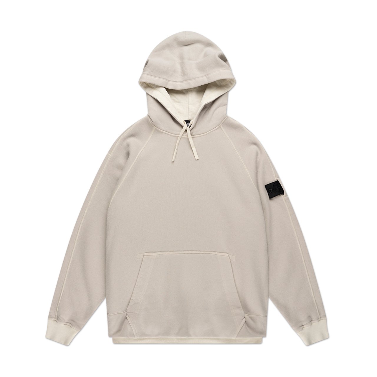 stone island shadow project hooded sweatshirt (pearl grey