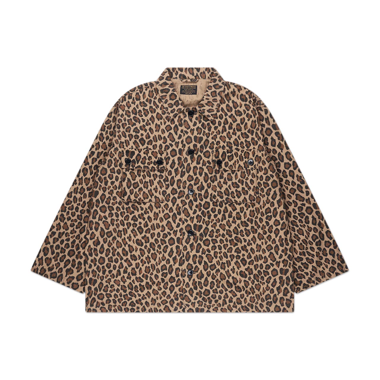 wacko maria leopard army shirt (beige) 22SS-WMO-ML03 - a.plus