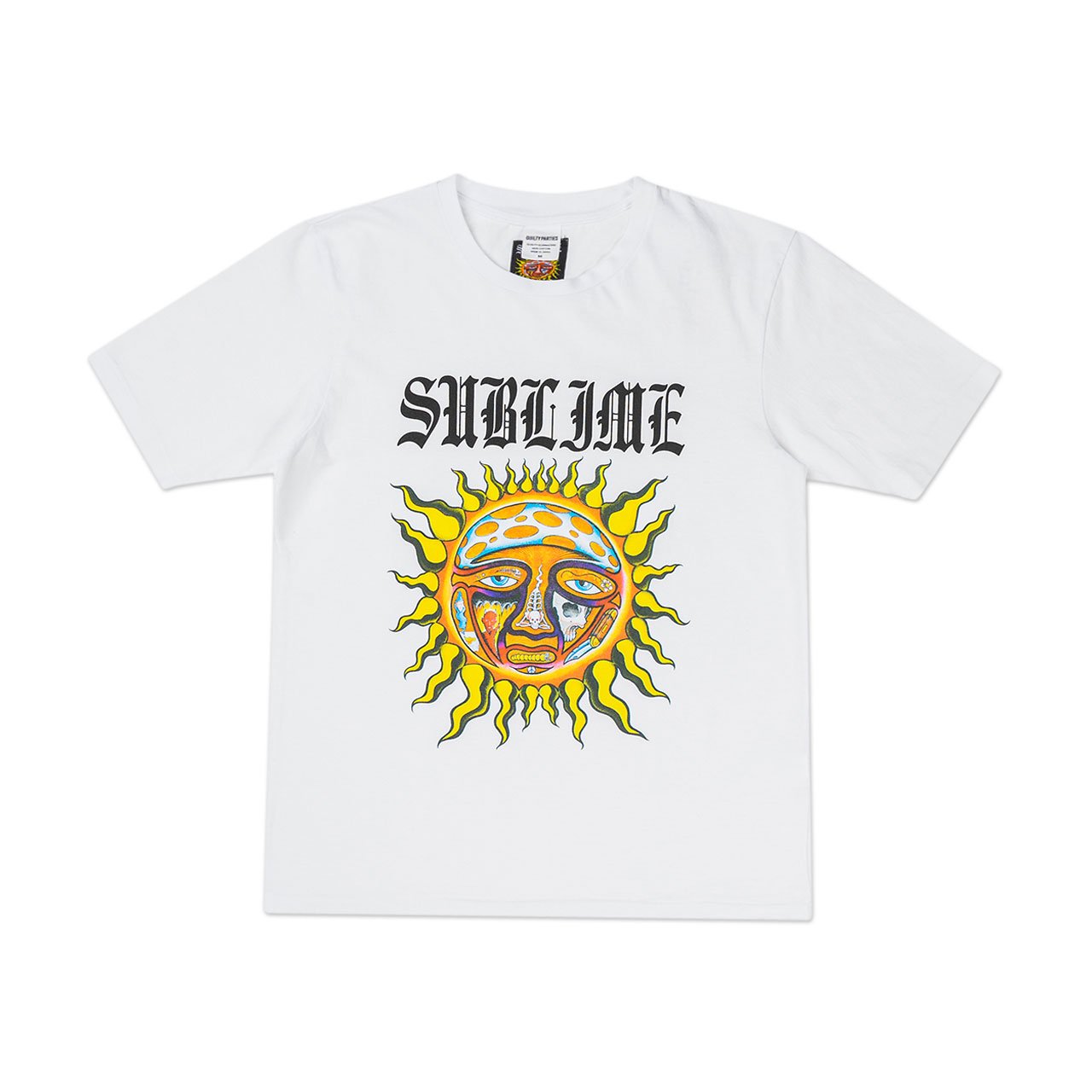 wacko maria x sublime washed heavy weight t-shirt (type-5) (white)  SUBLIME-WM-WT05 - a.plus