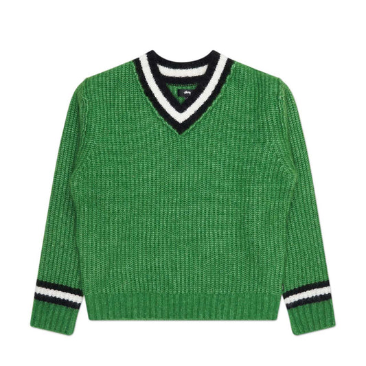 stüssy mohair tennis sweater (green)
