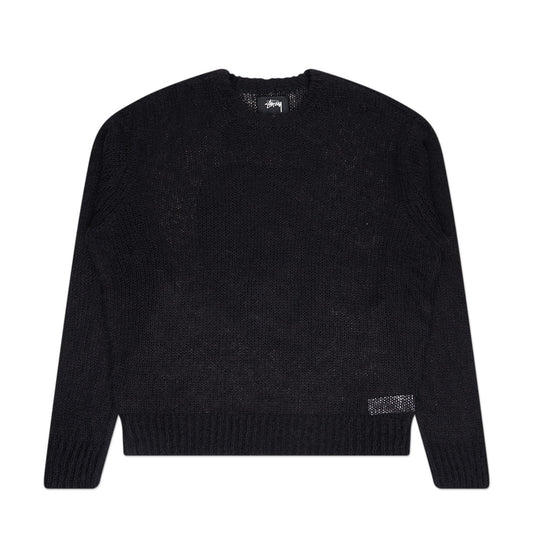 stüssy loose knit sweater (schwarz)