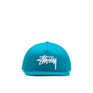 stüssy big stock point crown cap (smaragd)