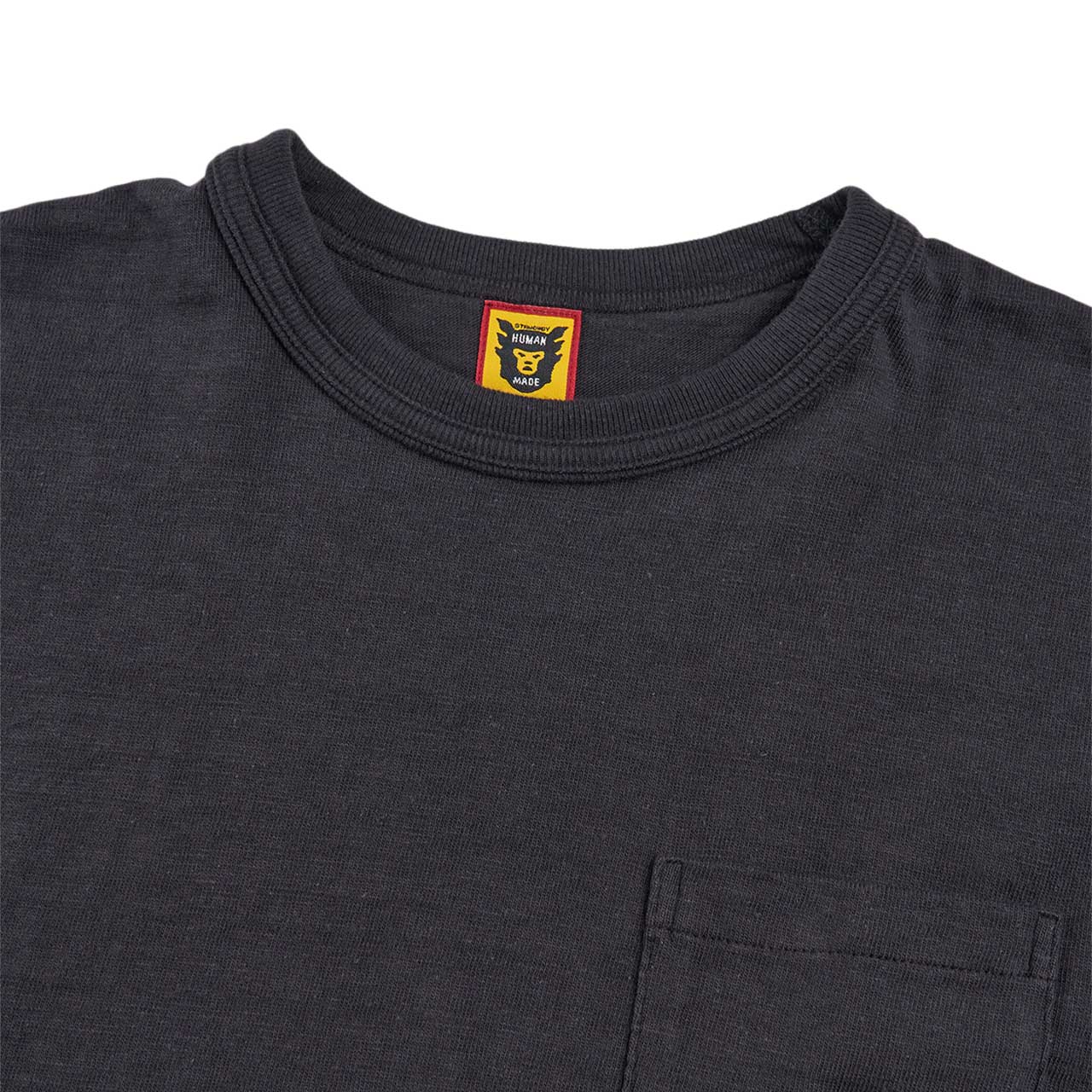 human made pocket t-shirt (black) - a.plus store