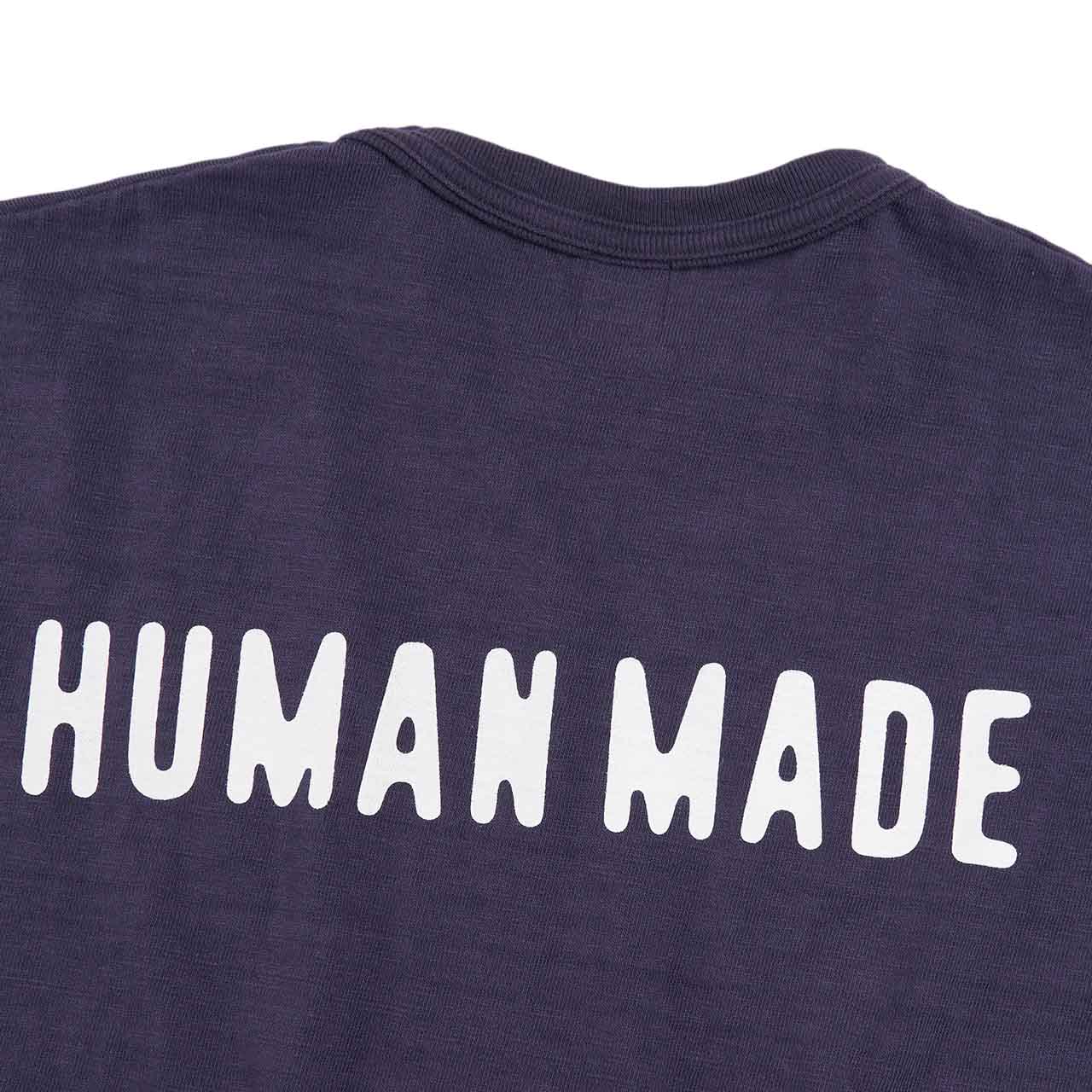 human made heart badge t-shirt (navy) - a.plus store