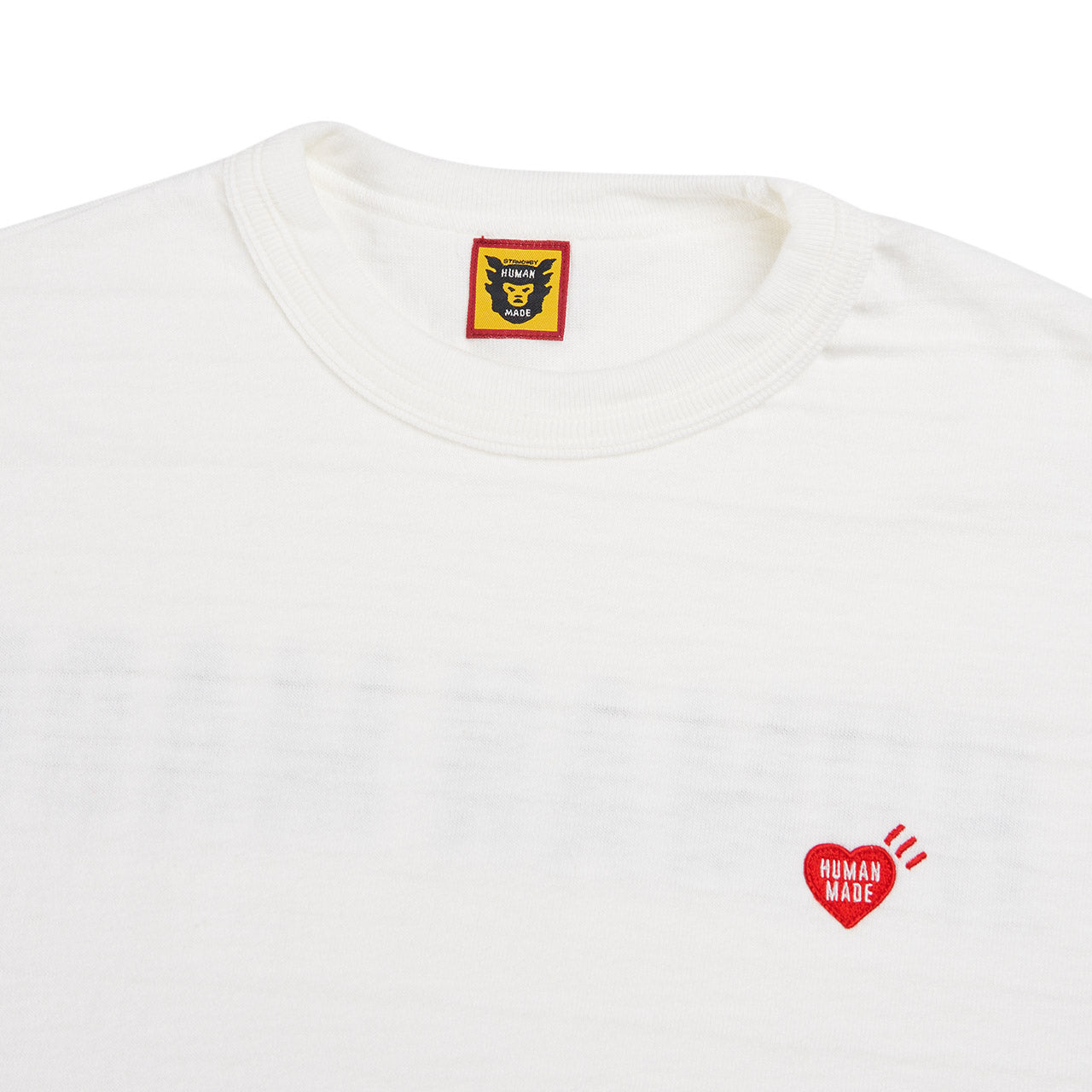 human made heart badge t-shirt (white) - a.plus store