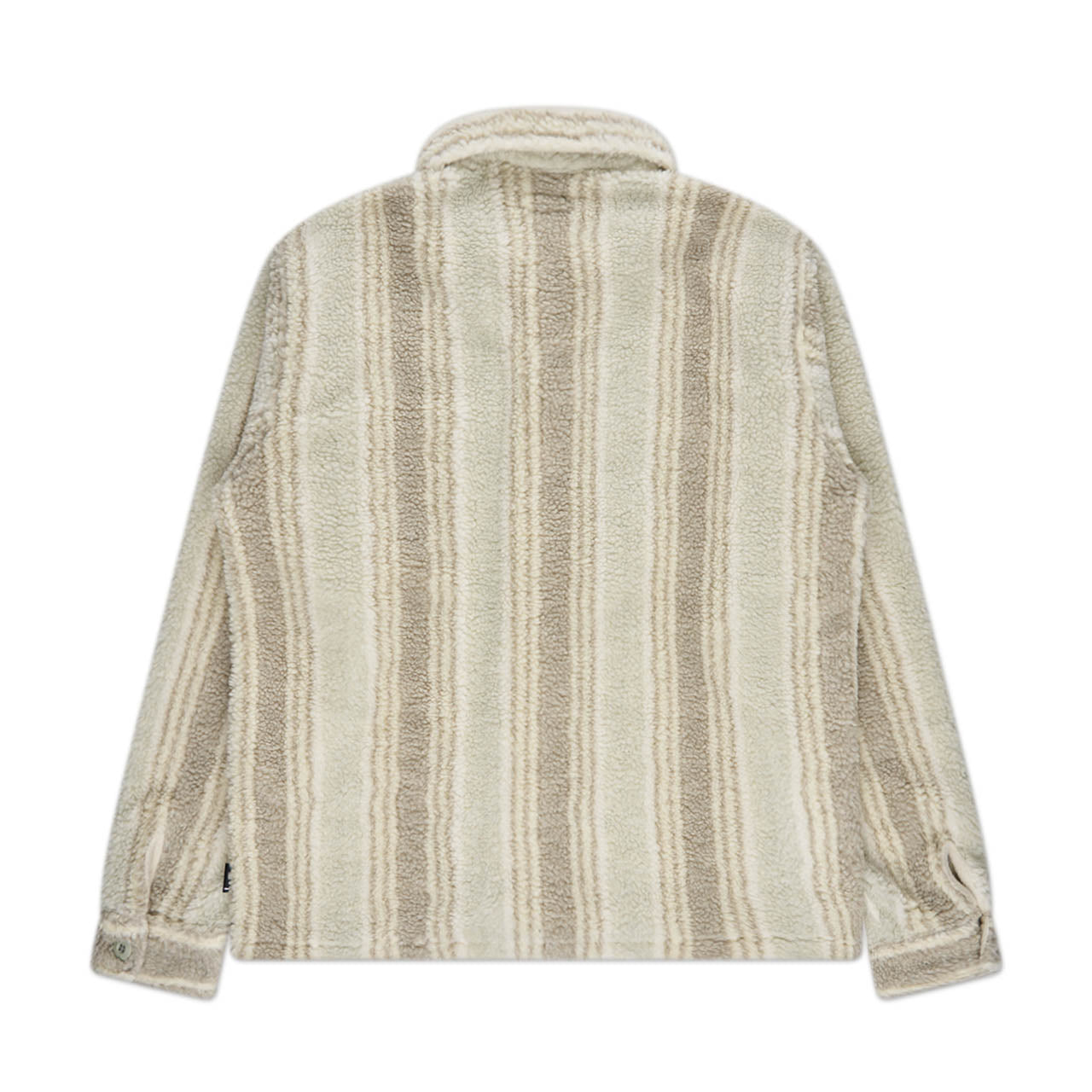 stüssy stripe sherpa shirt (natural)