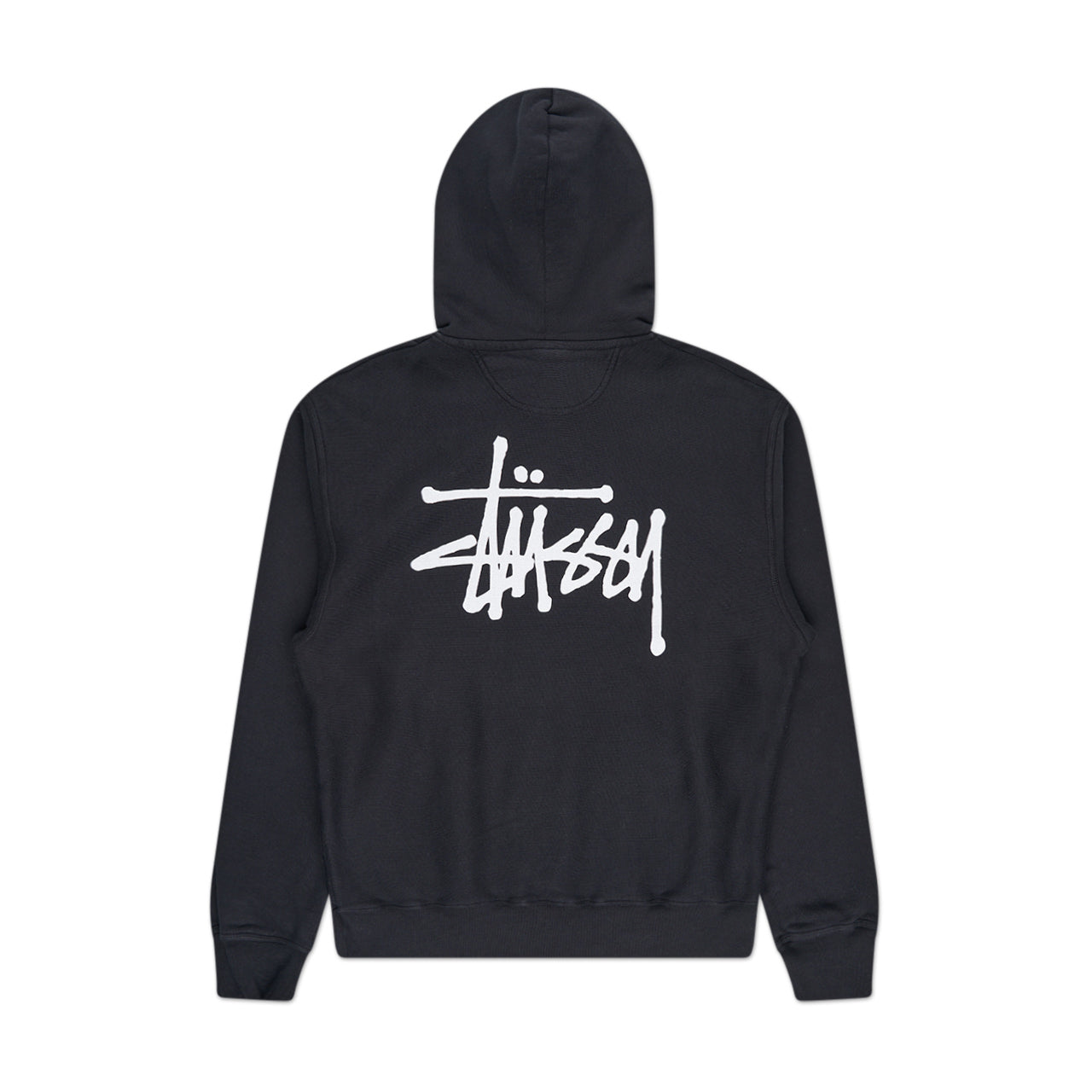 stüssy basic stüssy hoodie (black)