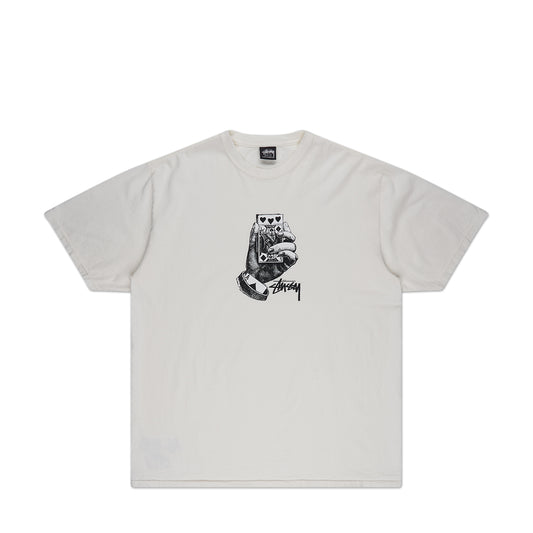 stüssy all bets off pigment dyed t-shirt (weiß)