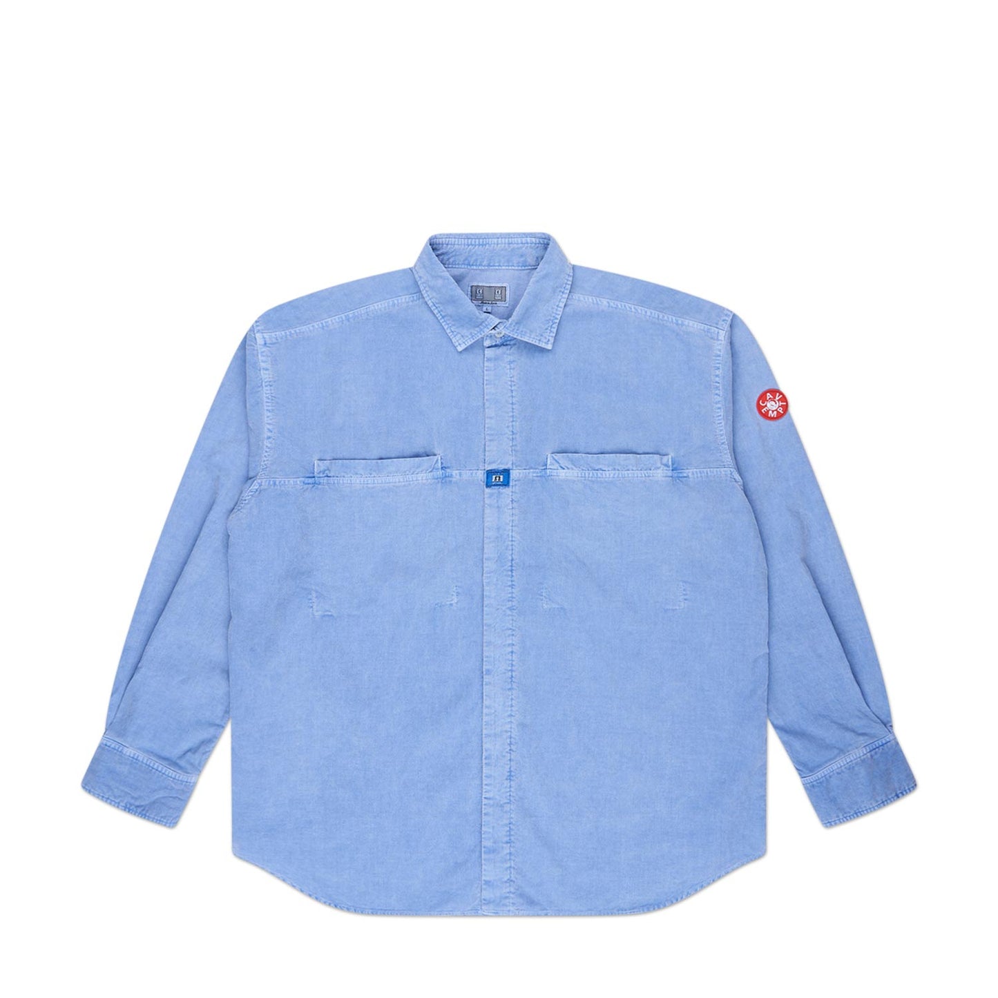 cav empt overdye cord design big shirt (blau)