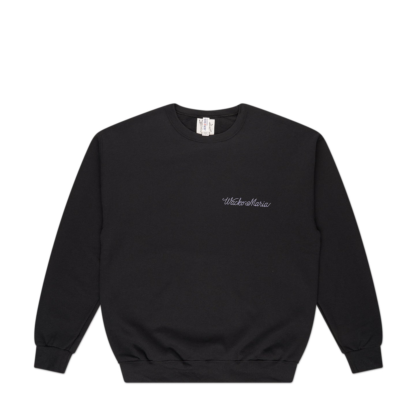 wacko maria crew neck sweat shirt type-1 (black)