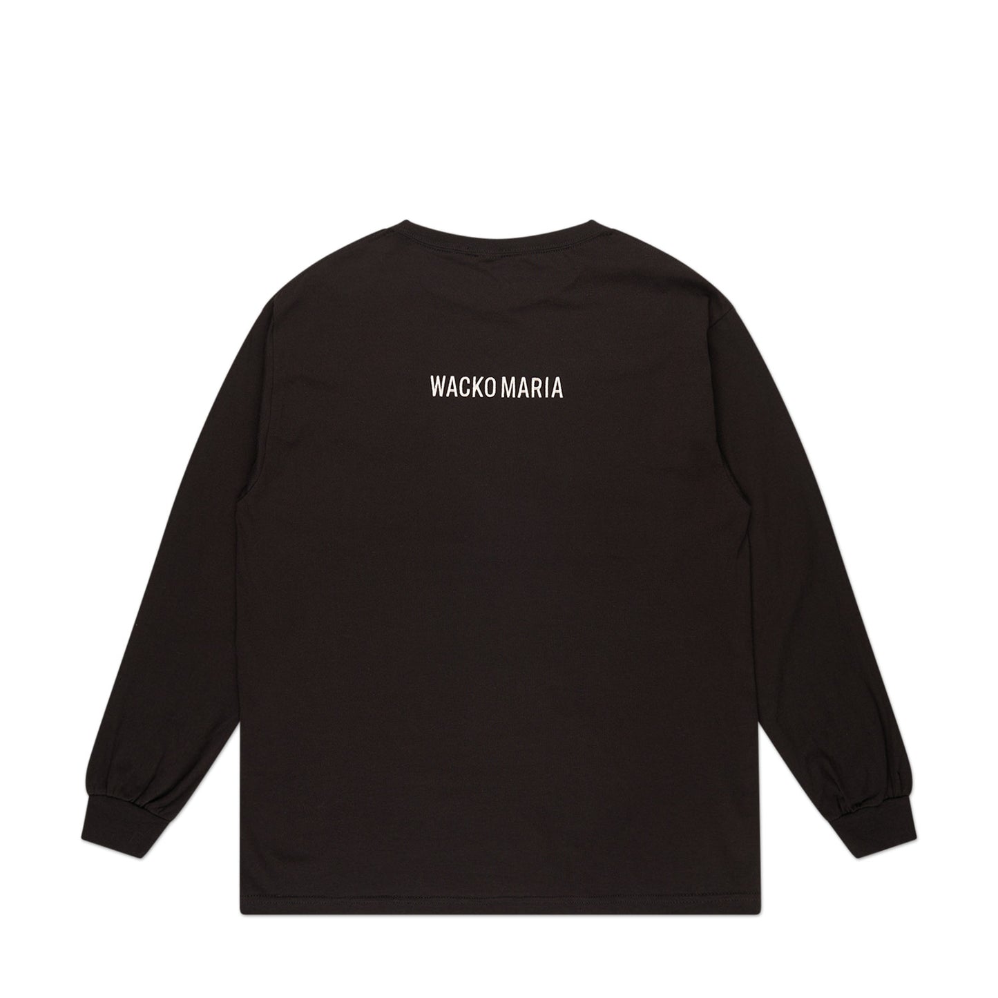 wacko maria x tim lehi crew neck long sleeve t-shirt type-1 (black)