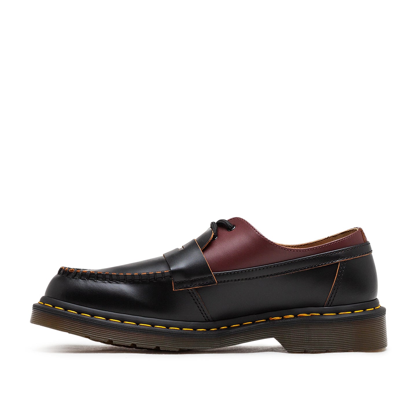 dr martens x mm6 1461 penton mashup (black / red)