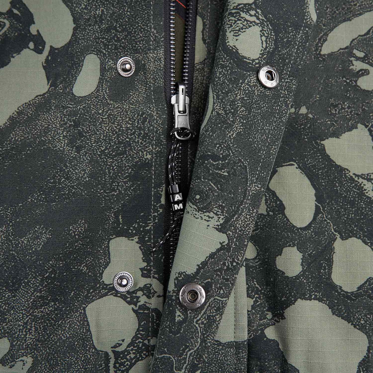 perks and mini reversible geo mapping parka jacket (swamp)