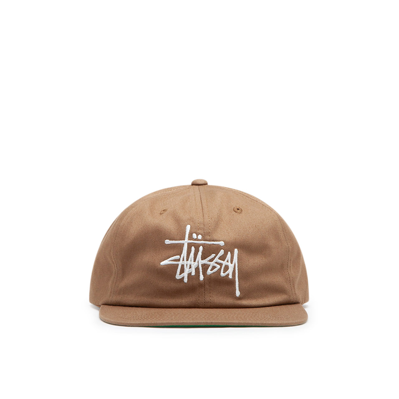 stüssy basic strapback cap (tan) - a.plus