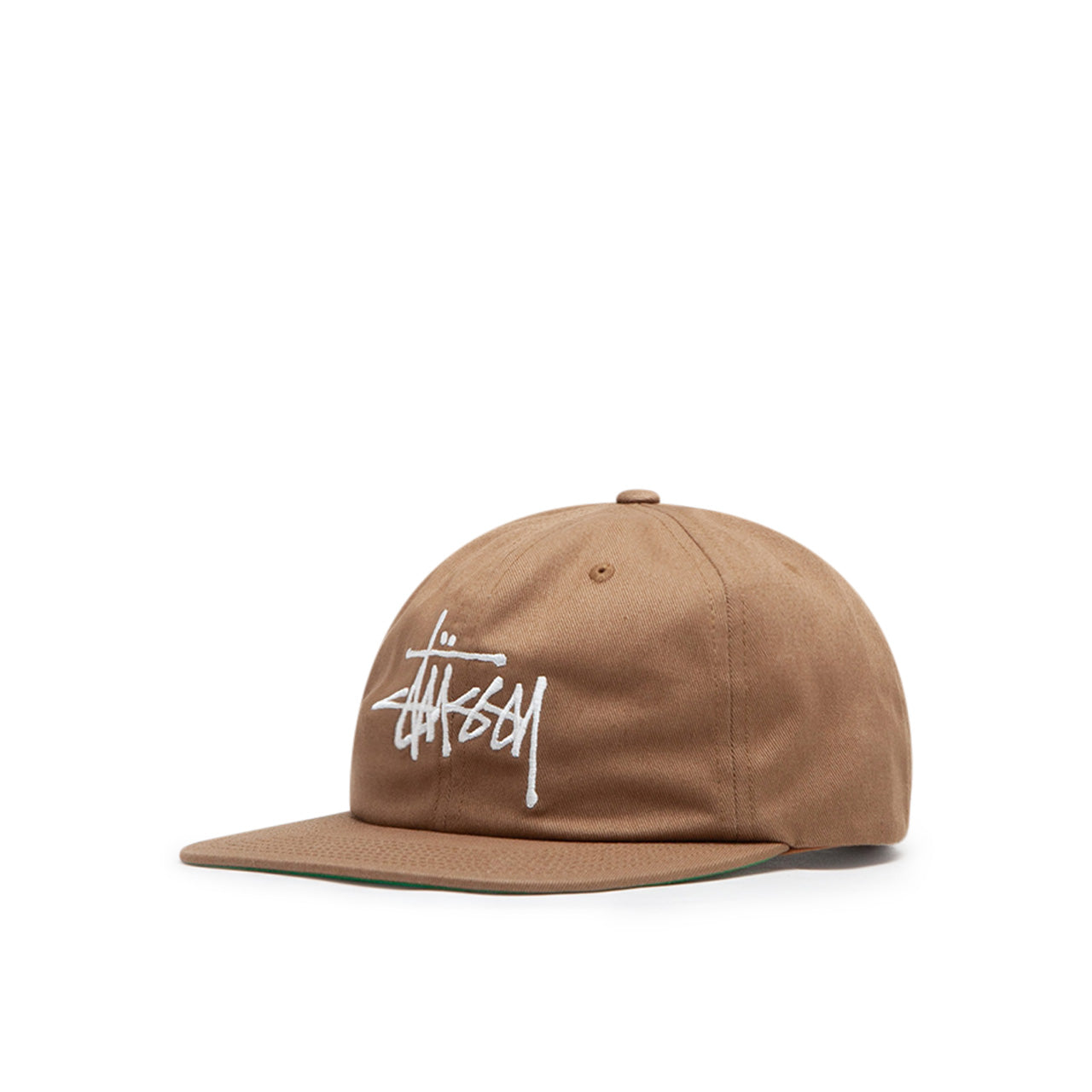 stüssy basic strapback cap (tan) - a.plus