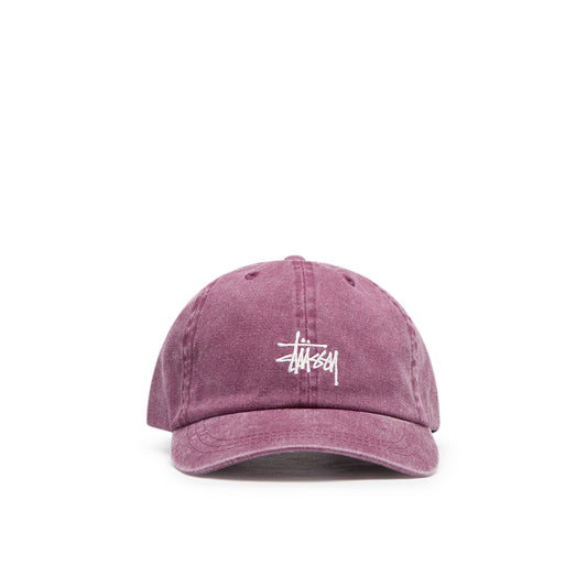 stüssy washed stock low pro cap (burgundy) - a.plus