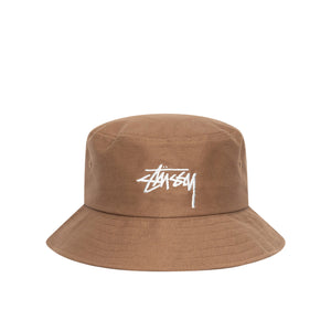 stüssy big stock bucket hat (tan) - a.plus