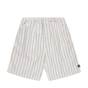 stüssy brushed beach short (bone stripe) - a.plus