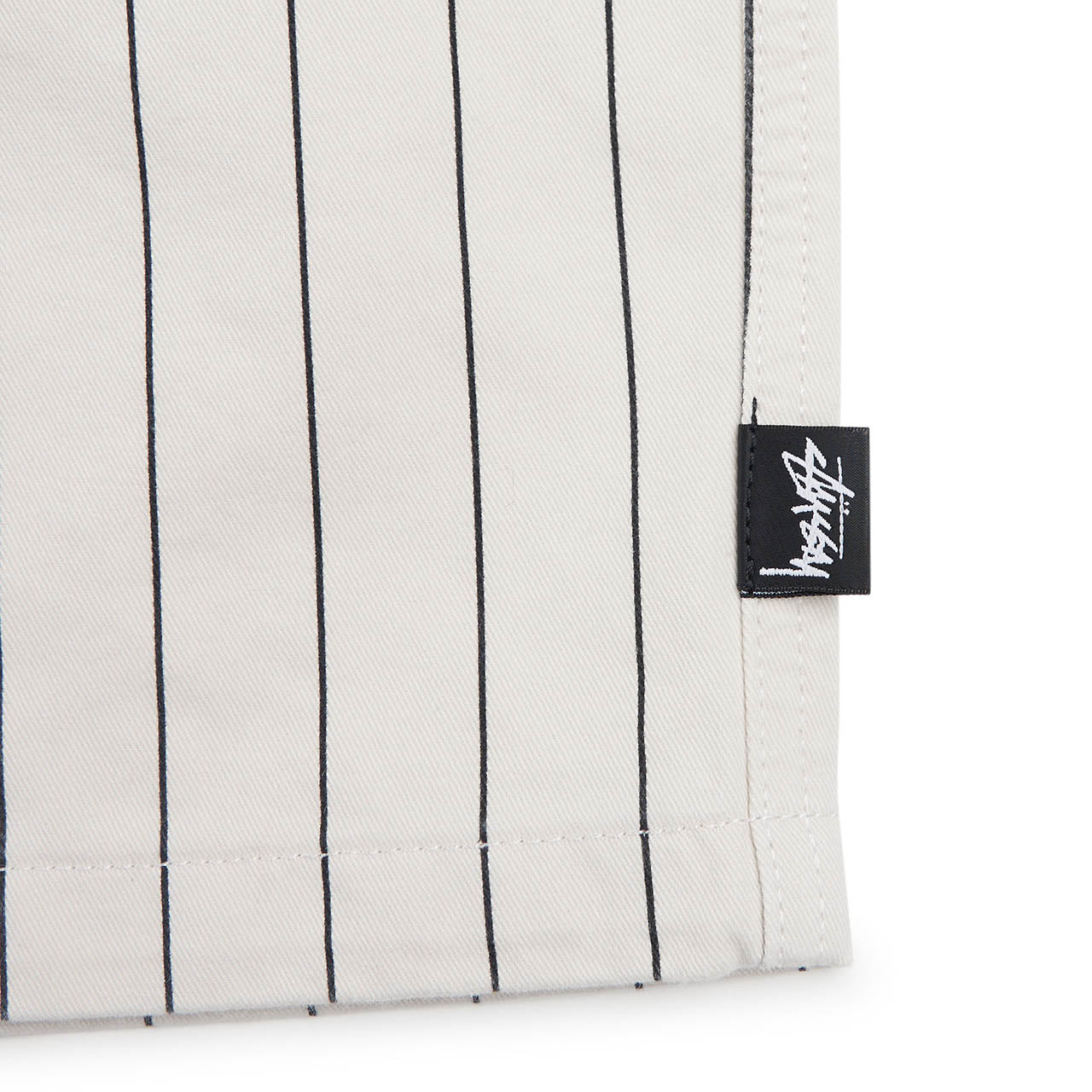 stüssy brushed beach short (bone stripe) - a.plus