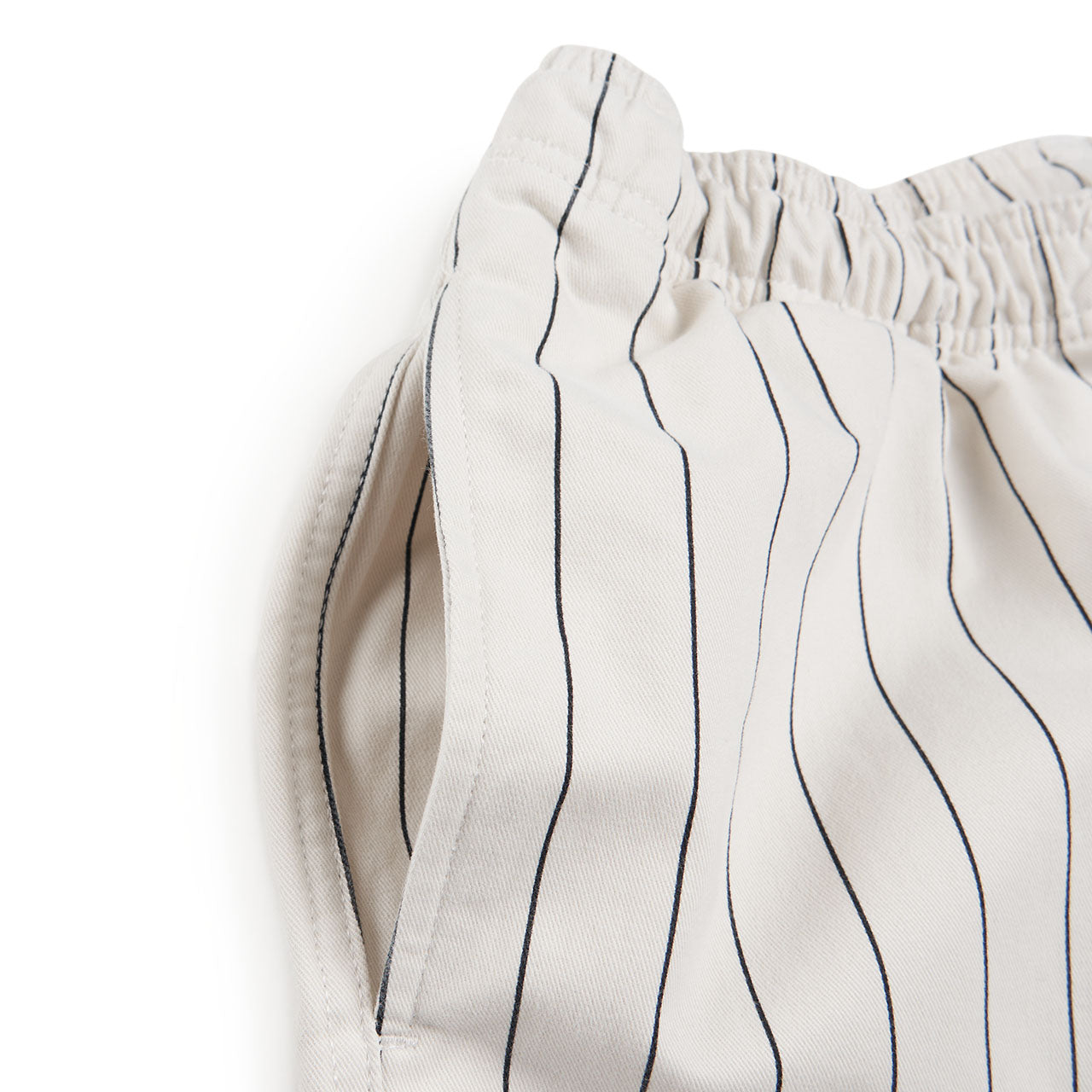 stüssy brushed beach short (bone stripe) - a.plus