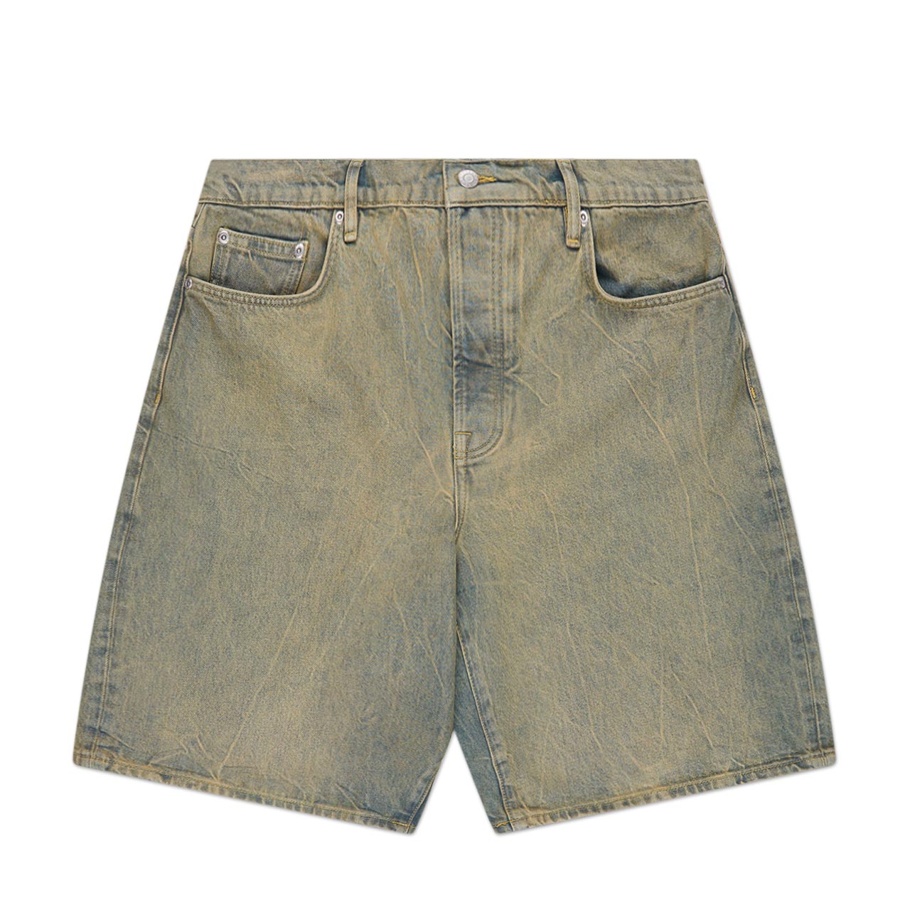 stüssy denim big ol' shorts (sand wash) - a.plus
