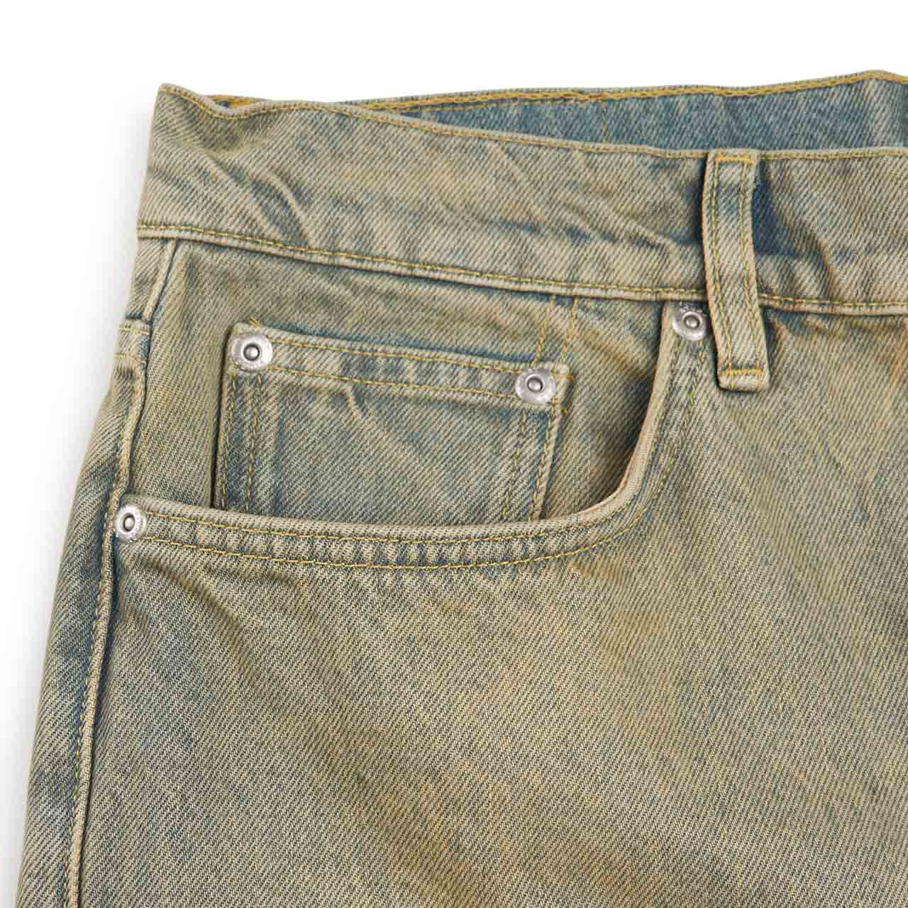 stüssy denim big ol' shorts (sand wash) - a.plus