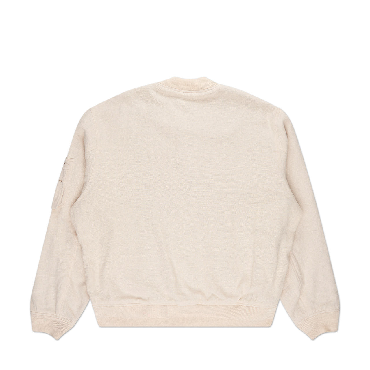 stüssy linen beach bomber (natural) - a.plus