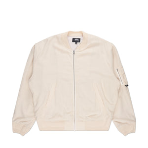 stüssy linen beach bomber (natural) - a.plus
