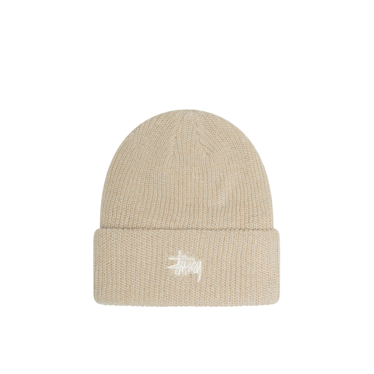 stüssy basic cuff beanie (beige) - a.plus