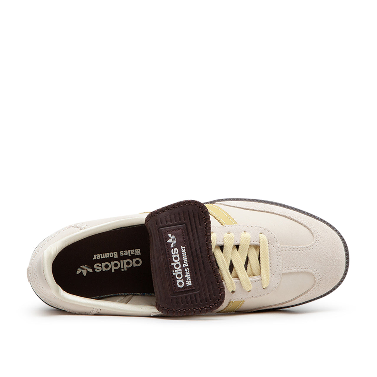 adidas x wales bonner samba (ecru tint / almost yellow / dark brown) - a.plus