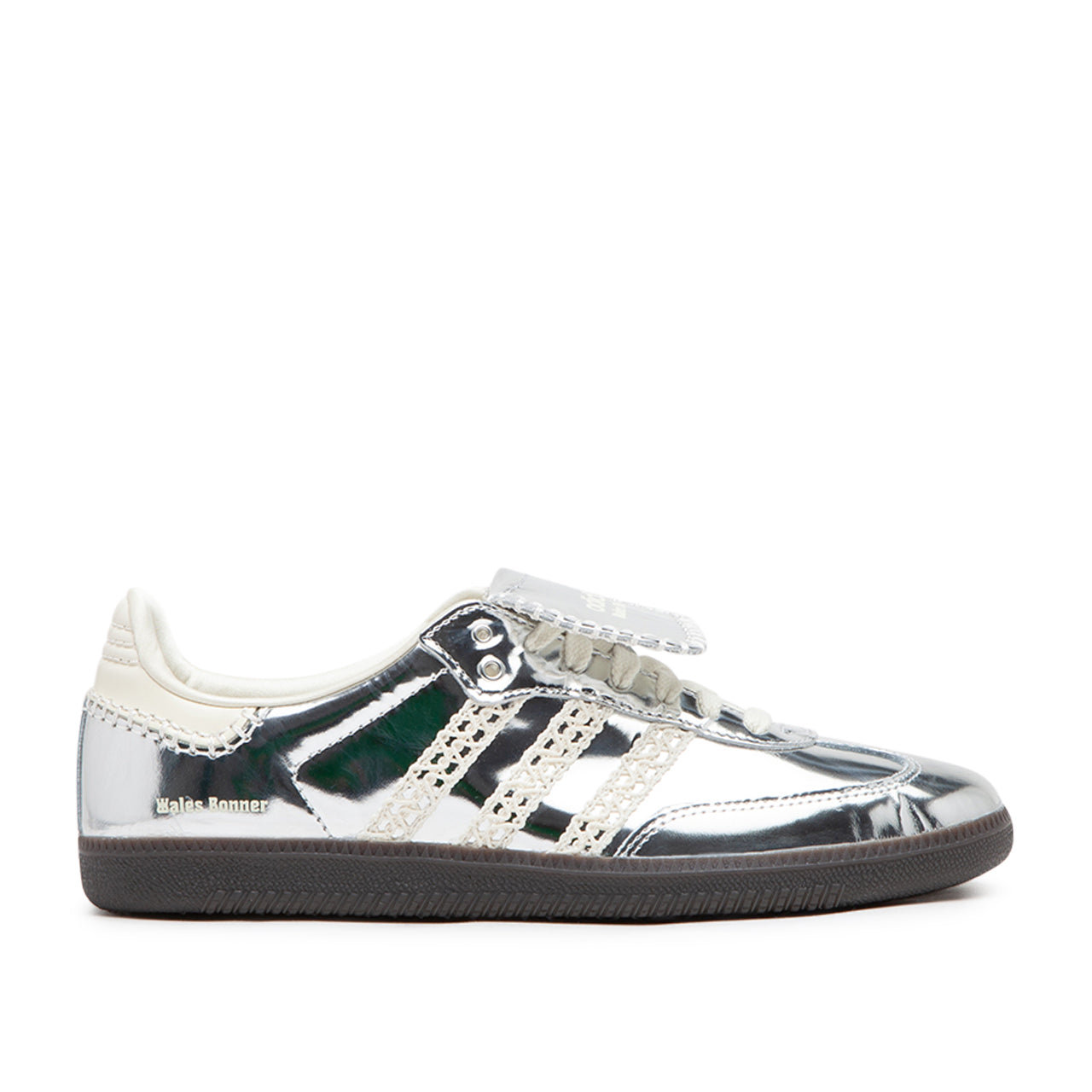 adidas x wales bonner samba (silver metallic / cream white / grey one) - a.plus