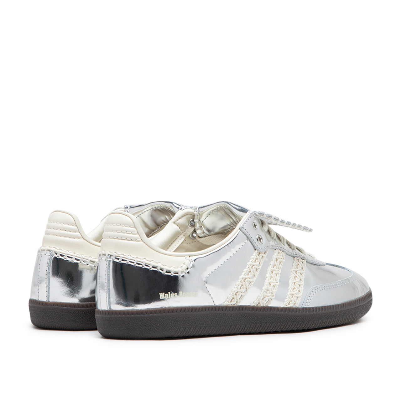 adidas x wales bonner samba (silver metallic / cream white / grey one) - a.plus