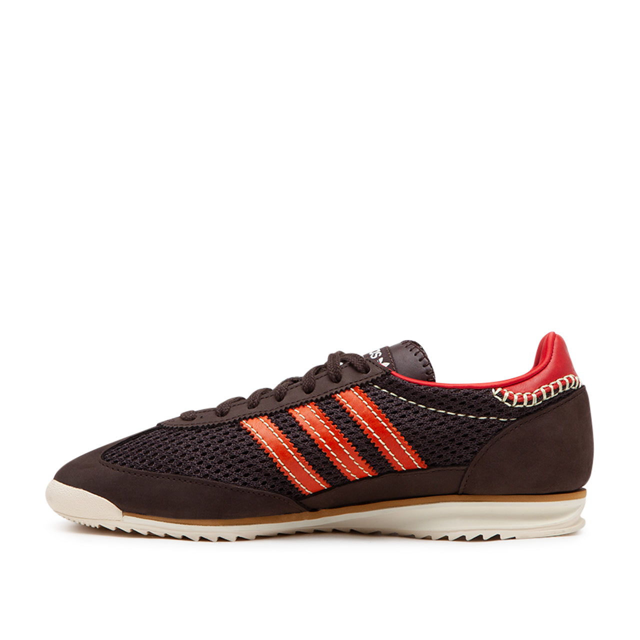adidas x wales bonner sl72 knit (dark brown / collegiate orange / scarlet) - a.plus