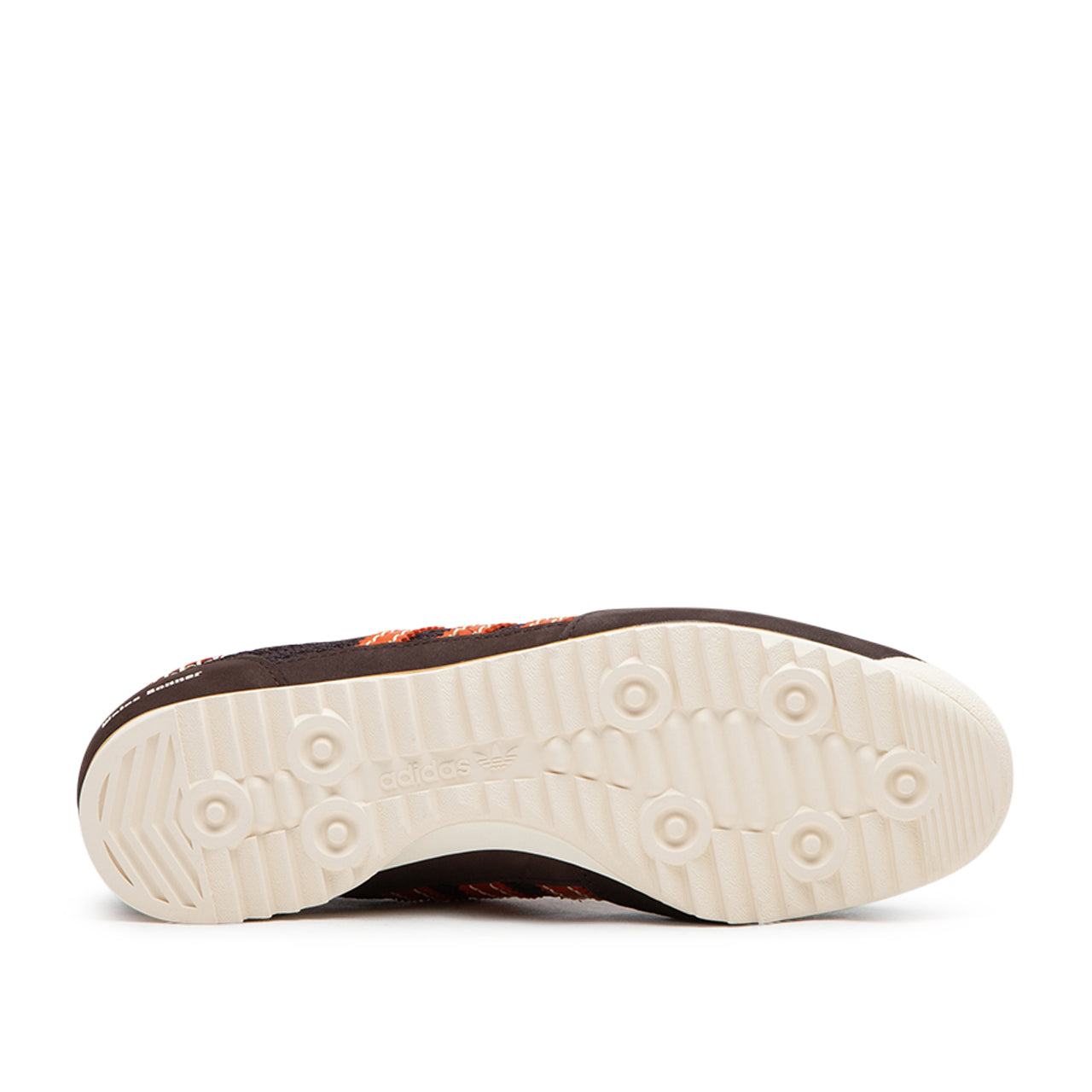 adidas x wales bonner sl72 knit (dark brown / collegiate orange / scarlet) - a.plus