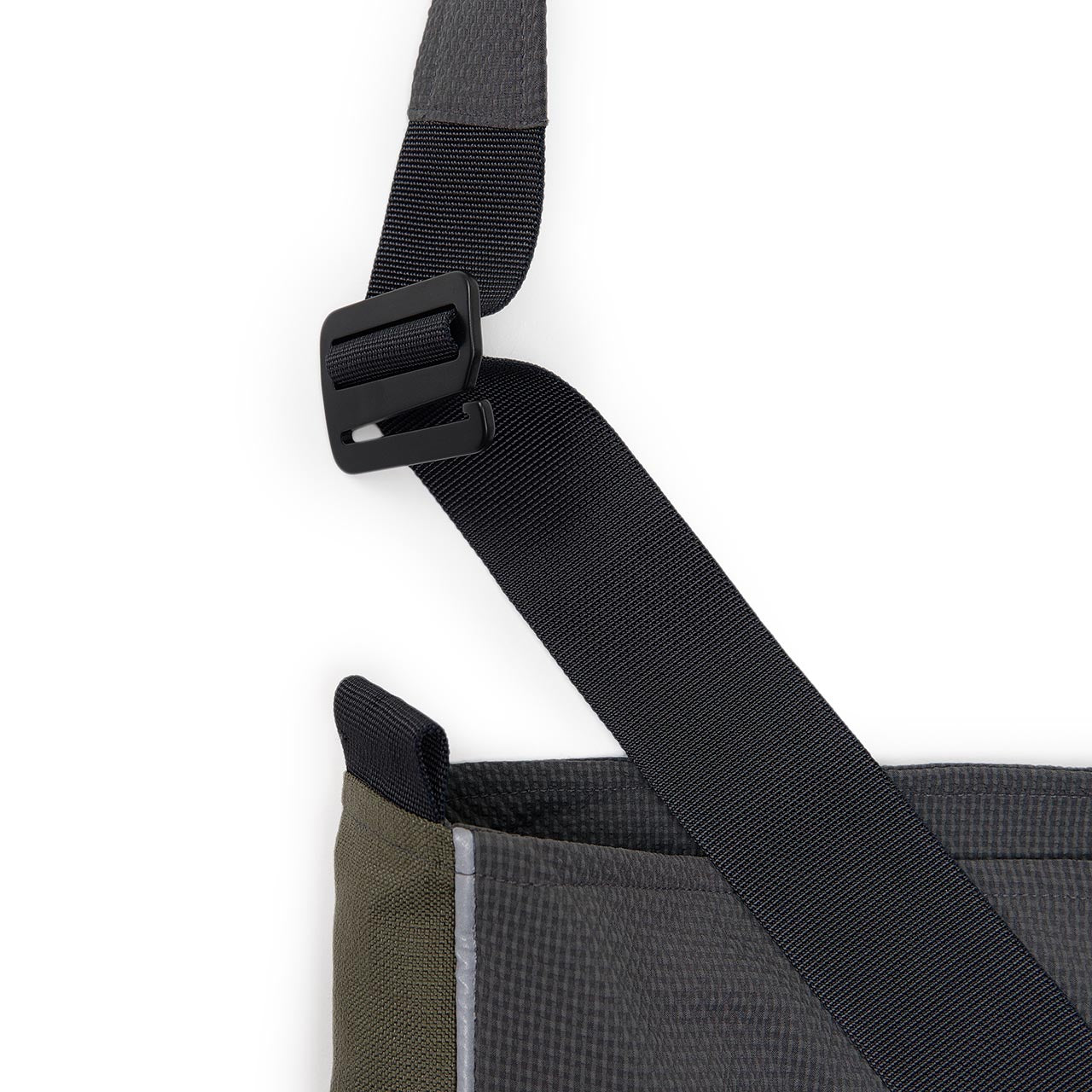 affxwrks panel bag (grey seersucker) - a.plus