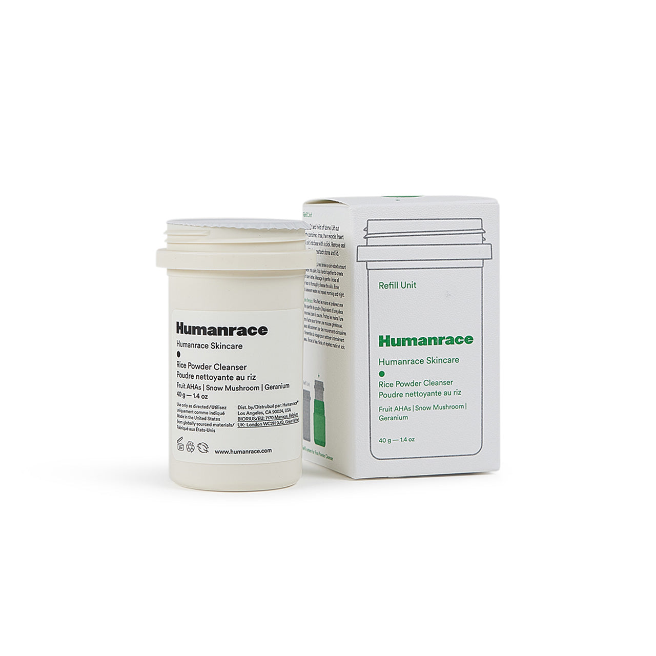 humanrace rice powder cleanser refill - a.plus
