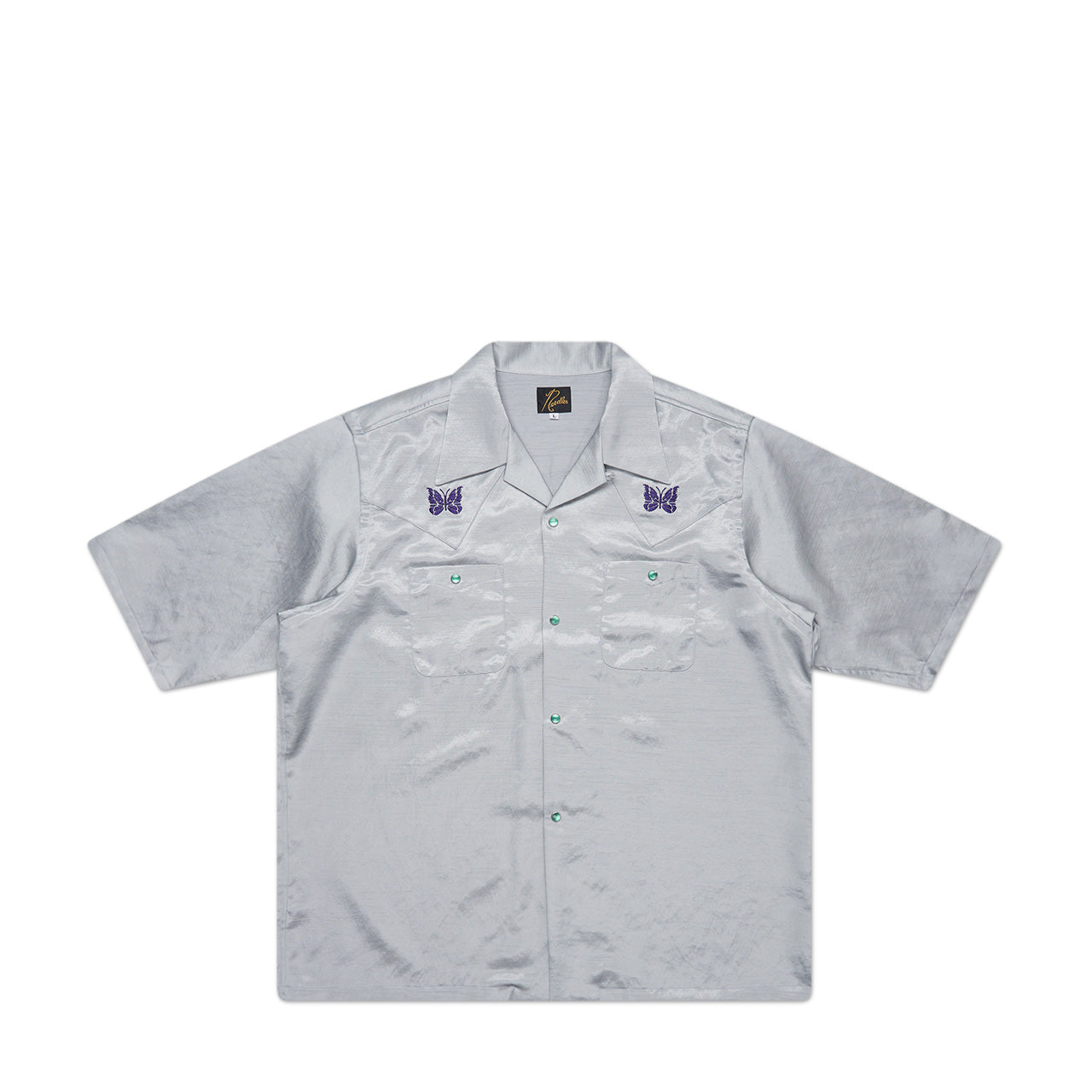 needles shortsleeve cowboy shirt (blue) - a.plus
