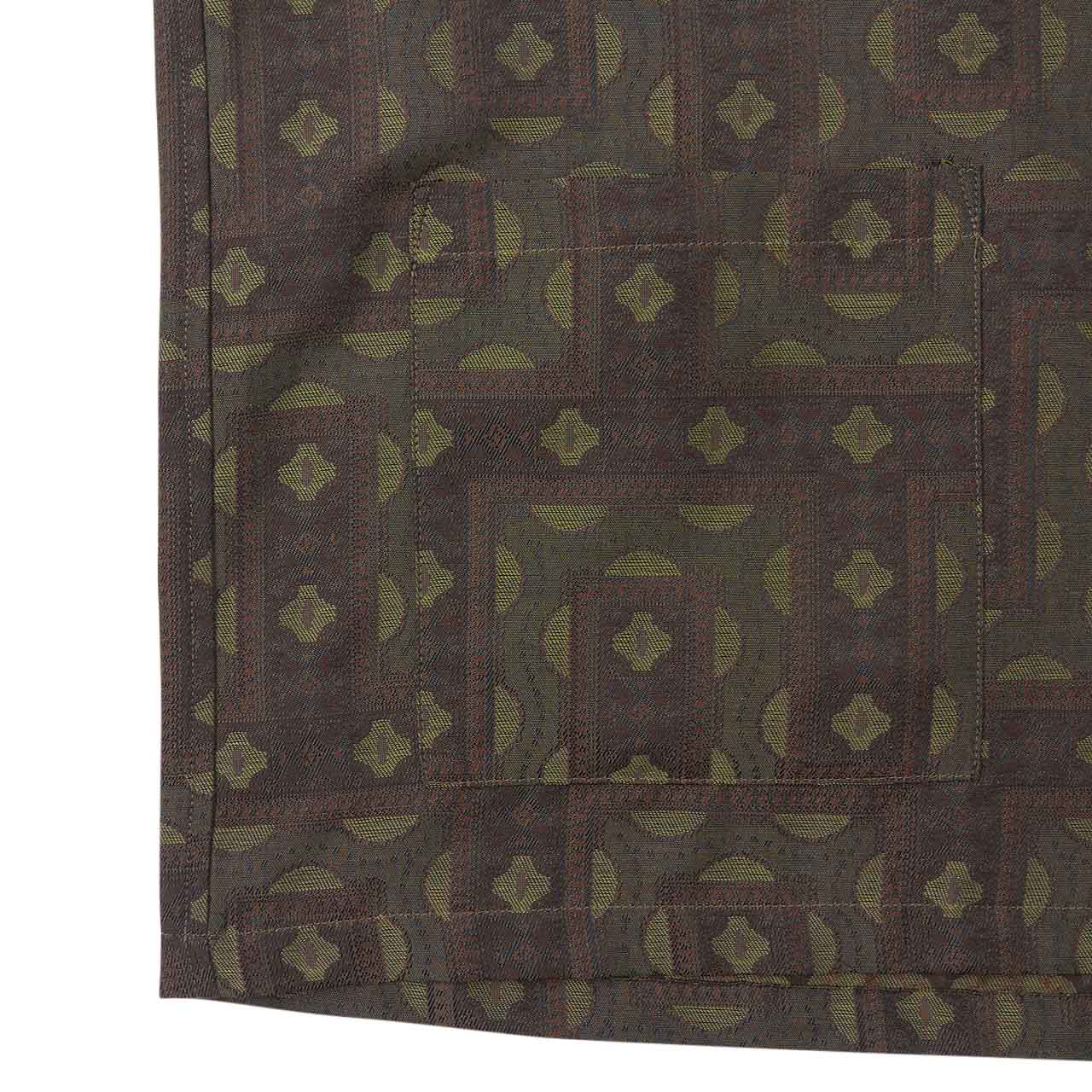 needles ethnic jacquard cabana shirt (olive) - a.plus