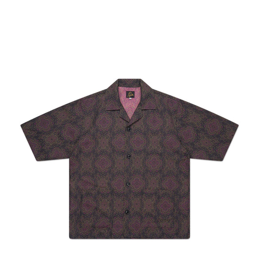 needles arabesque jacquard cabana shirt (black / pink) - a.plus