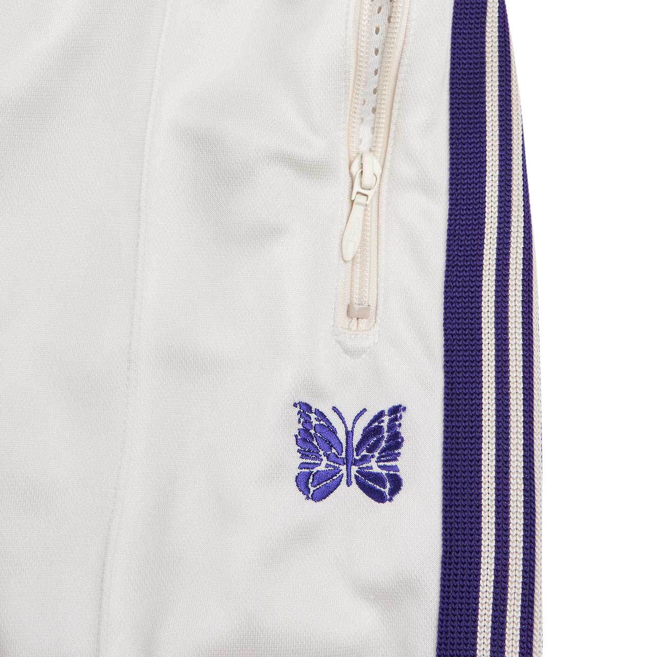 needles side stripe track pants (ice white) - a.plus