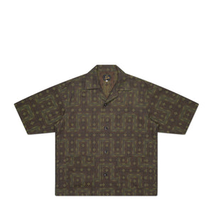 needles ethnic jacquard cabana shirt (olive) - a.plus