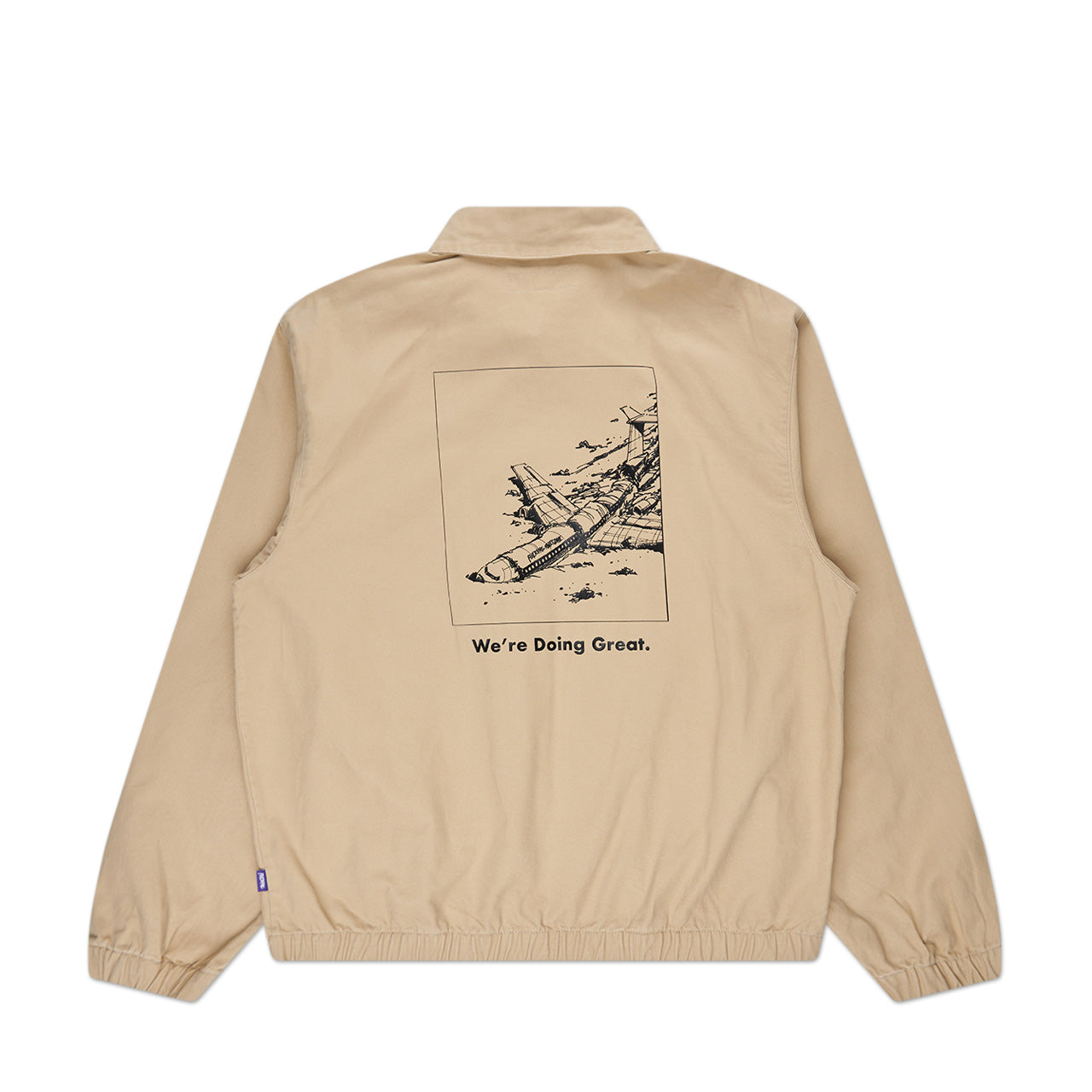 fucking awesome we're doing great work jacket (khaki) - a.plus