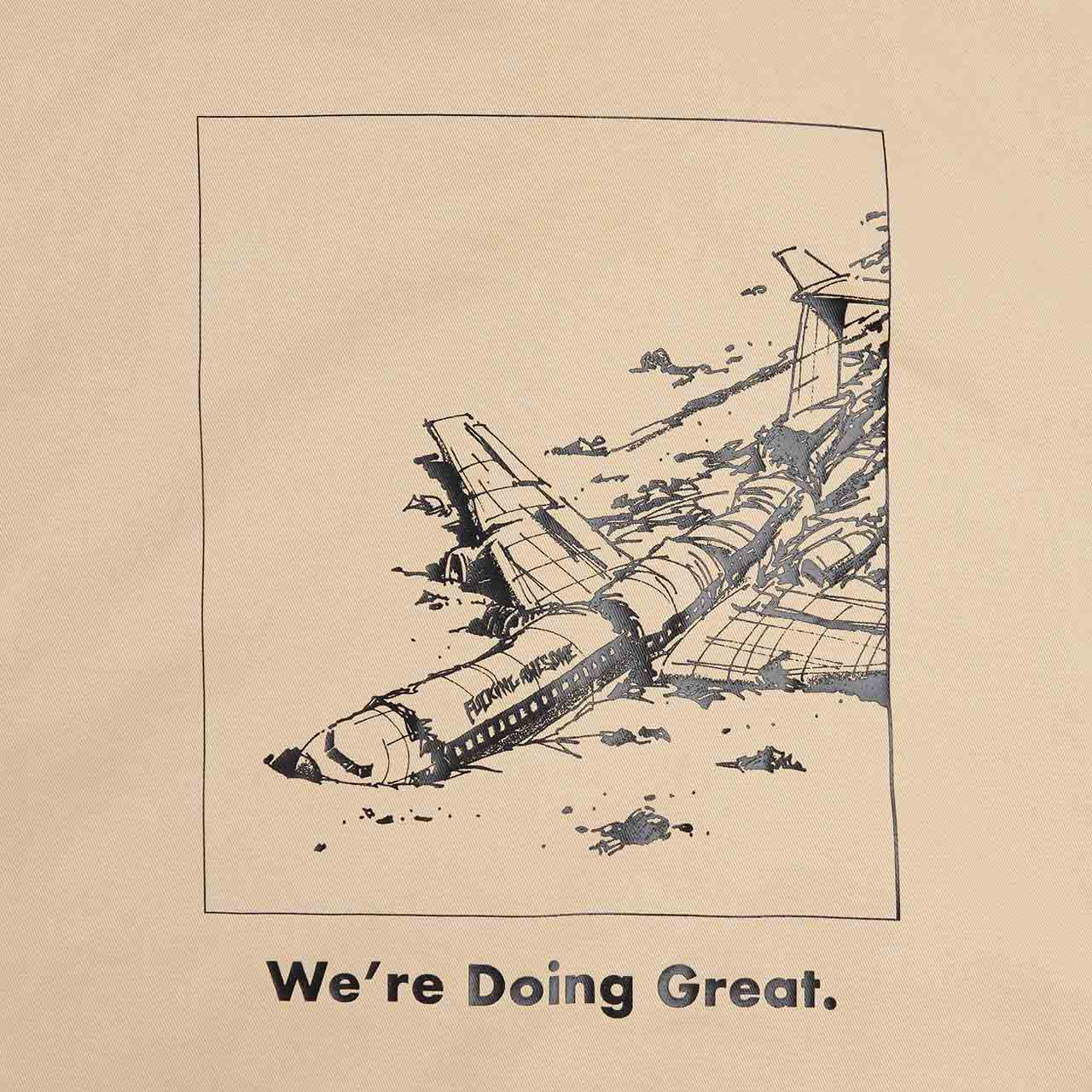 fucking awesome we're doing great work jacket (khaki) - a.plus