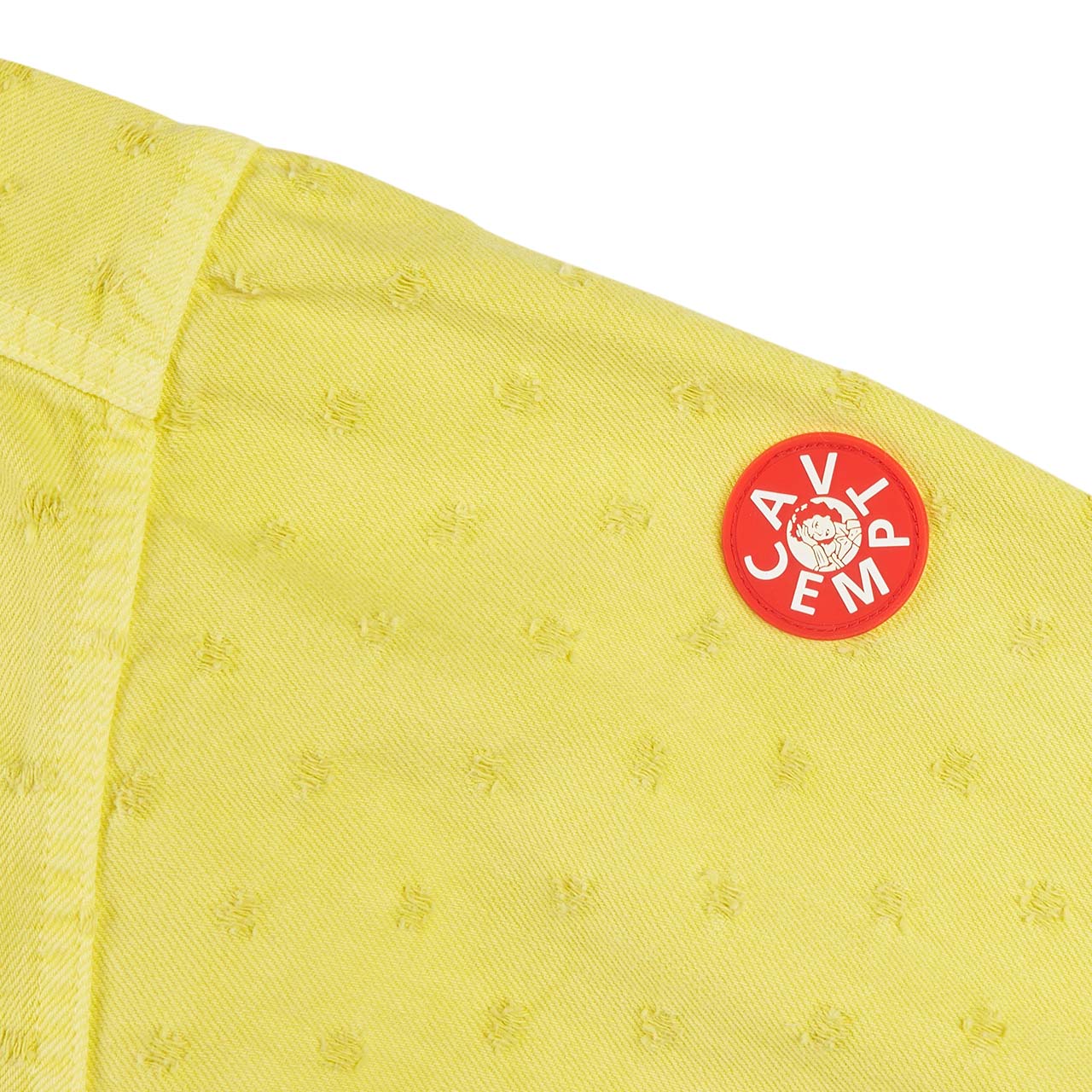 cav empt overdye maj dam shirt (yellow) - a.plus